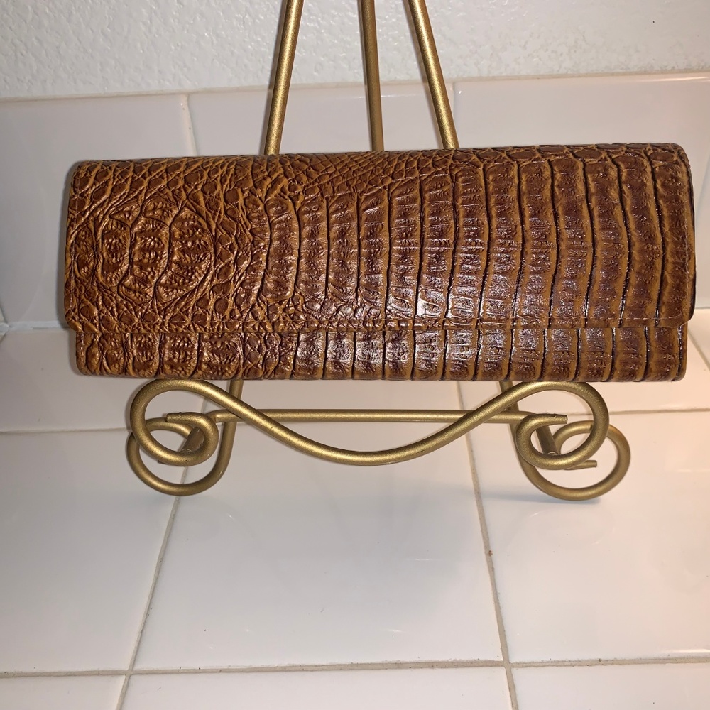 Bijoux Turner Vegan Crocodile Mini Clutch Bag